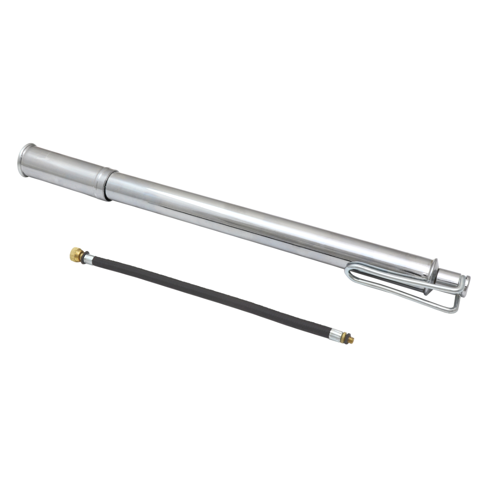 Bike pump MOTO 38 cm, CHROME - UNI