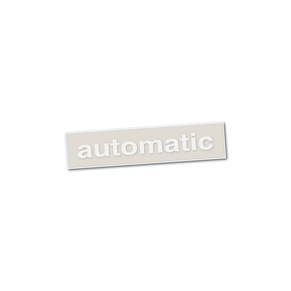 Sticker "automatic", WHITE - Babetta (1pc)