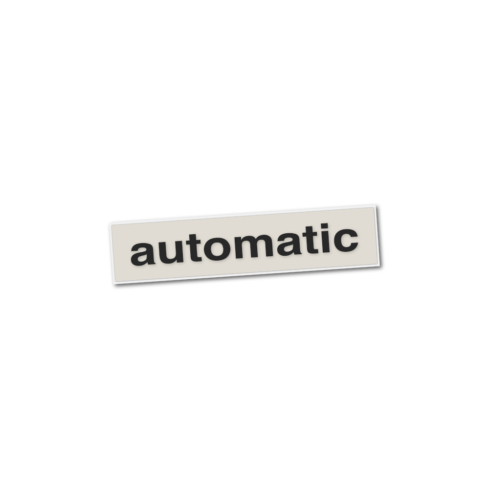 Sticker "automatic", BLACK - Babetta (1pc)