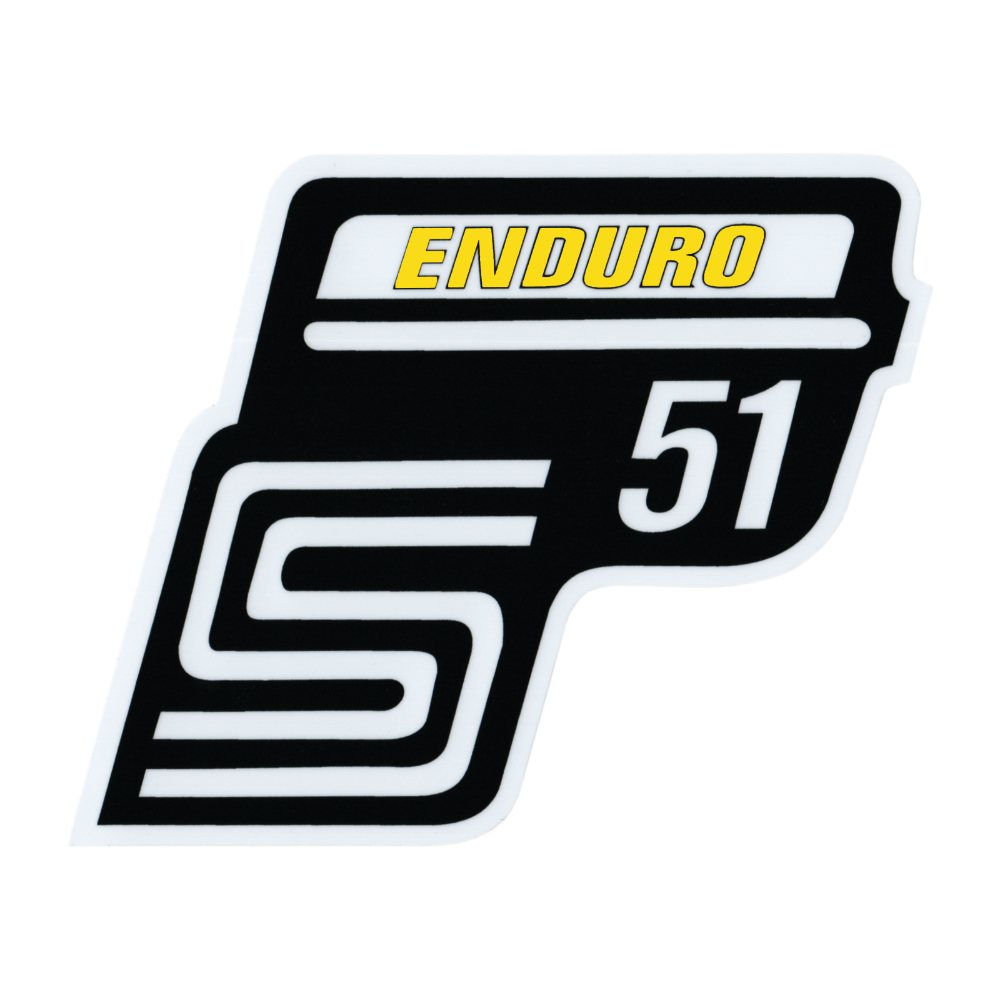 Sticker of cover "ENDURO", YELLOW - Simson S51