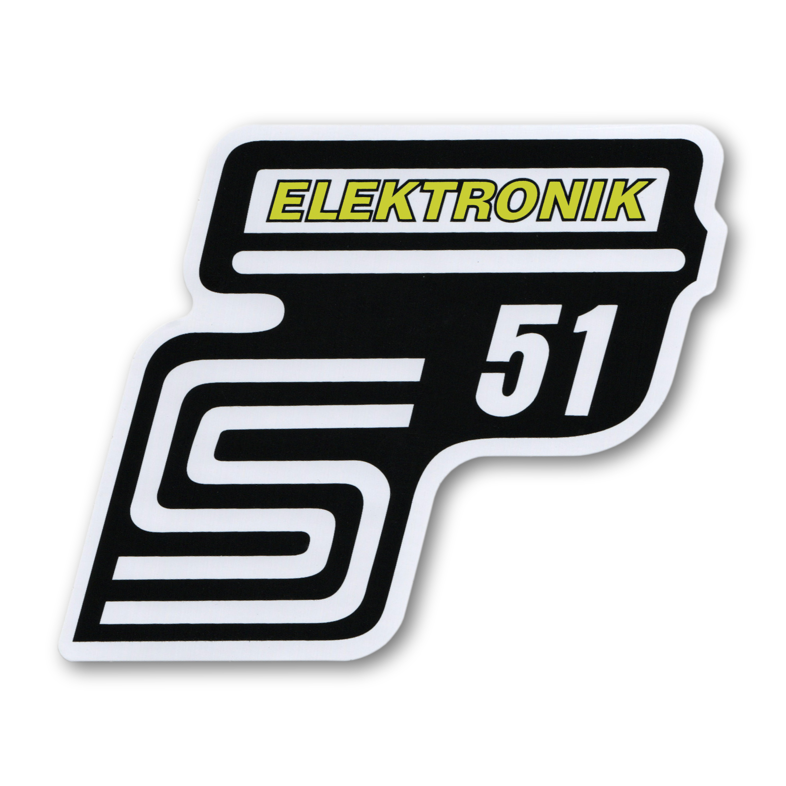Sticker of cover "ELECTRONIC", YELLOW - Simson S51