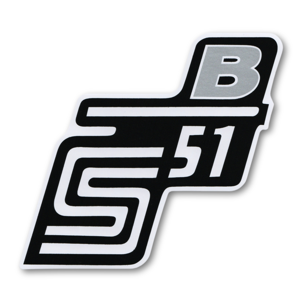 Sticker of cover "B", SILVER - Simson S51