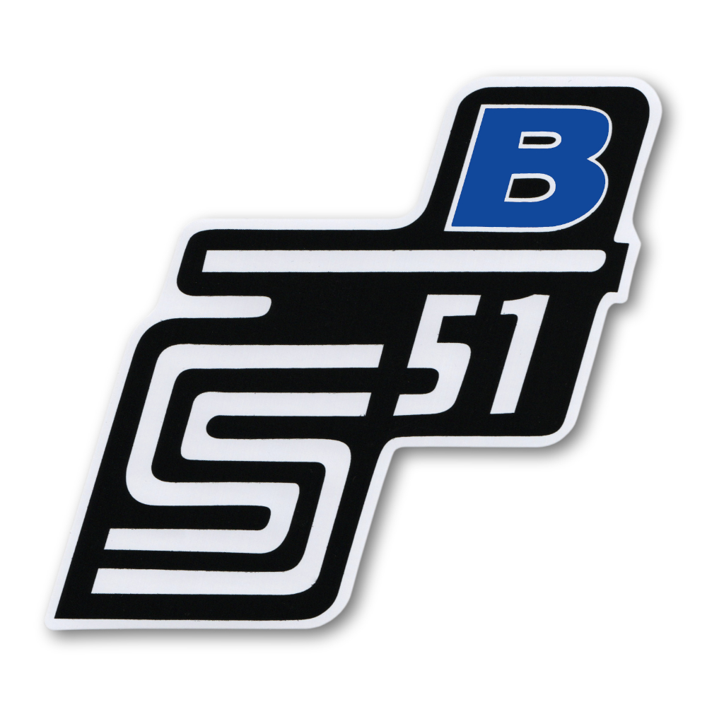 Sticker of cover "B", BLUE - Simson S51