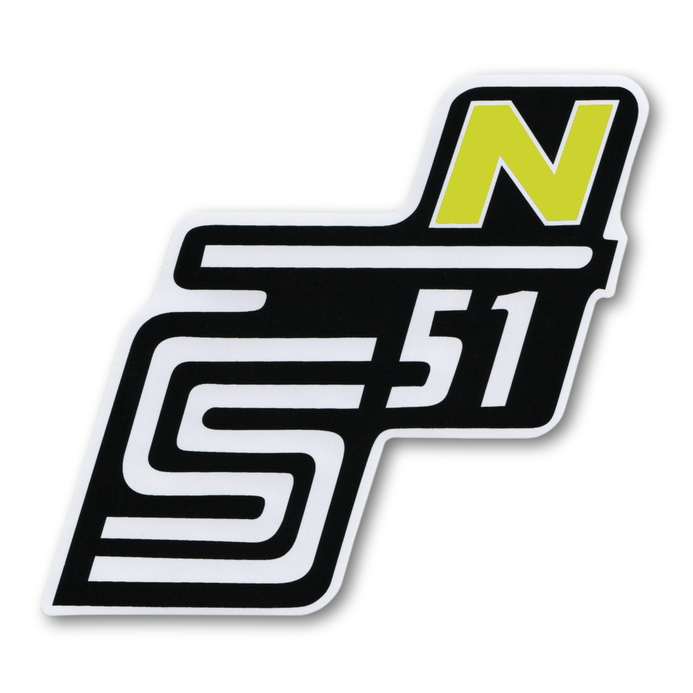 Sticker of cover "N", YELLOW - Simson S51