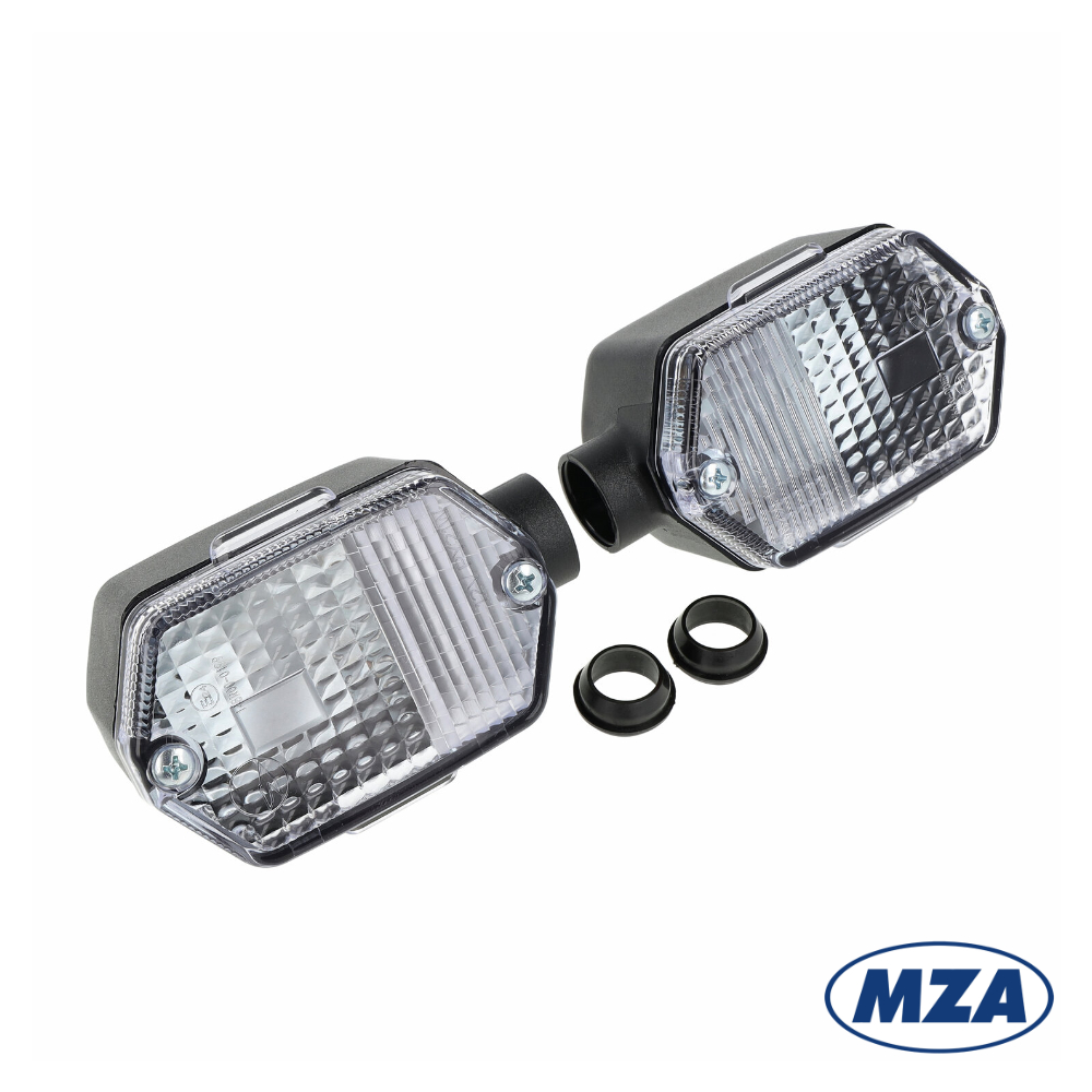 Set of winkers, SQUARE, CLEAR (MZA) - Simson, MZ