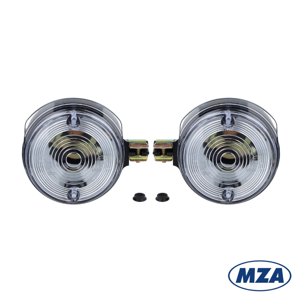 Set of winkers, FRONT, CLEAR (MZA) - Simson, MZ