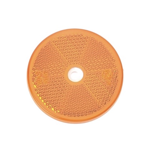 Reflector 61mm (round), ORANGE, for screw - UNI