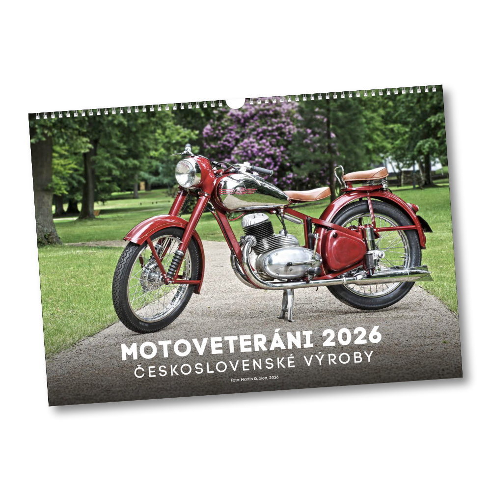 Calendar Czechoslovakian motorcycles 2026
