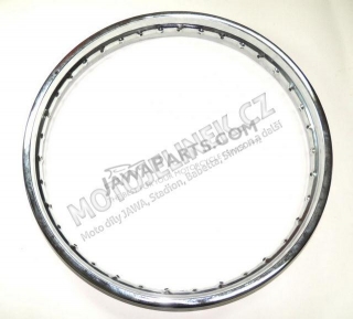 Wheel rim 21x1,6 CHROME (IND) - Libeňák