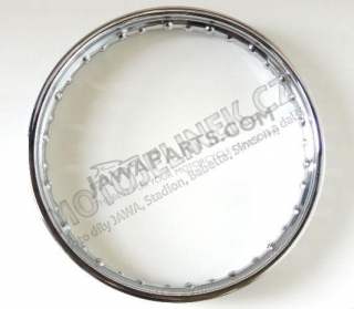 Wheel rim 16x1,85 CHROME (IND) - JAWA, ČZ