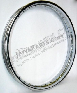 Wheel rim 16 x 1,5, CHROME (TWN) - JAWA 50 Pionýr 