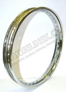 Wheel rim 16x1,4 CHROME (TWN) - Babetta