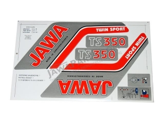Set of stickers - JAWA 350 638-639 TS