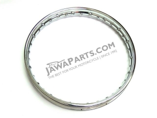 Wheel rim 18x1,6 CHROM (IND) - JAWA 90