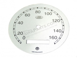 Watchface of speedometer 160km/h - Jawa 500 OHC