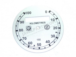 Dial speedometer 100 km/h - 125/150 ČZ