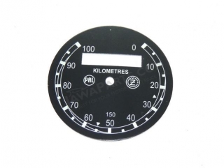 Dial of speedometer 100 km/h (PAL-ČZ) - ČZ 125/150