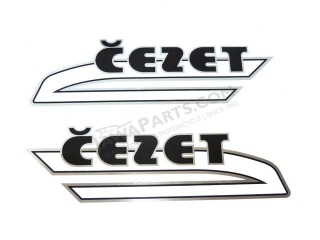 Sticker ČEZET black- set 2pcs