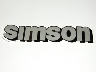 Sticker of tank Simson - SILVER