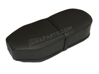 Seat cover (straight), BLACK - JAWA Panelka, ČZ