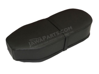 Seat cover (straight), BLACK - JAWA Panelka, ČZ