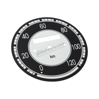 Speedometer dial 120km - JAWA 250 Kývačka