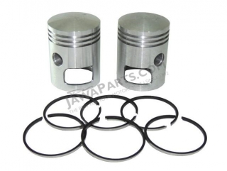 Piston set R+L with rings 58,25, tenon 16 - Jawa 350