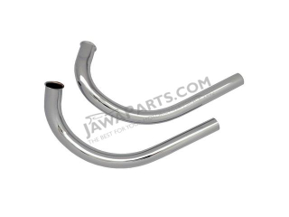 Exhaust elbows L+R, NUT (CZ) - JAWA 350 Californian