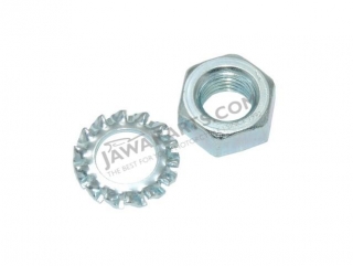 Nut M8 with washer of brake key - JAWA, ČZ