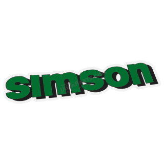 Sticker of fuel tank, GREEN - Simson