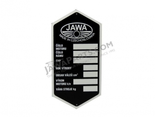 Type label, PRINTED - JAWA