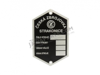 Label type, ETCHED (STRAKONICE) - ČZ 125/150 B,T,C