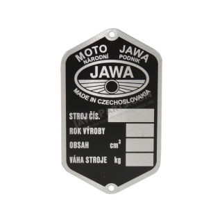 Label type, ETCHED (NATIONAL COMPANY) - JAWA Pérák