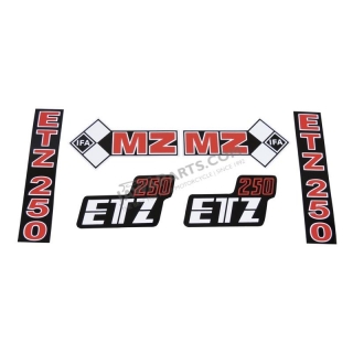 Stickers, set (IFA) - MZ 250 ETZ