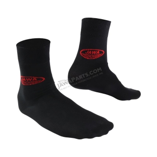 Socks for best motorbike rider (42-46), BLACK - Red logo of JAWA (big)
