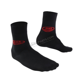 Socks for best motorbike rider (36-41), BLACK - Red logo of JAWA (big)