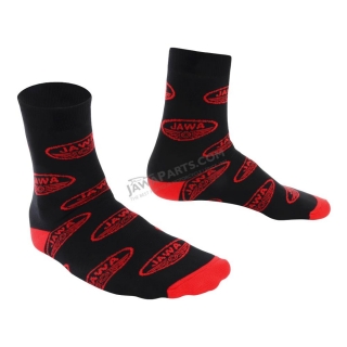 Socks for best motorbike rider (42-46), BLACK - Red logo of JAWA 