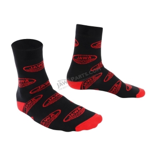 Socks for best motorbike rider (36-41), BLACK - Red logo of JAWA 