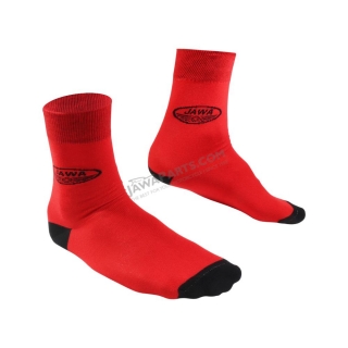 Socks for best motorbike rider (36-41), RED - Black logo of JAWA (big)