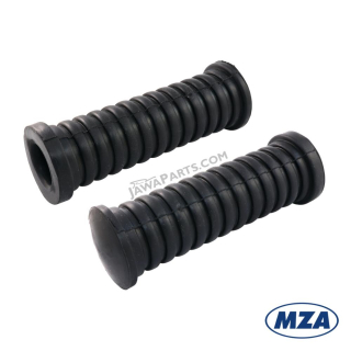 Footrest rubbers (2pcs), BLACK (MZA) - Simson