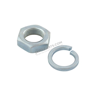 Primary wheel nut 18x1,5 (narrow) with spring washer - JAWA, ČZ