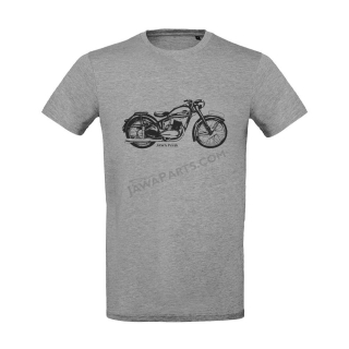 T-Shirt (L), grey - JAWA Pérák