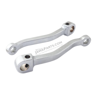 Pedal cranks L+R, UNPOLISHED CHROME (CZ) - Manet Korado