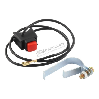 Engine pushbutton / switch with wiring (replacement) - Babetta