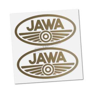 Sticker JAWA (logo), GOLD (2pcs)