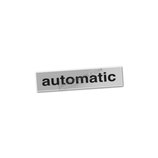 Sticker "automatic", SILVER BACKGROUND - Babetta (1pc)