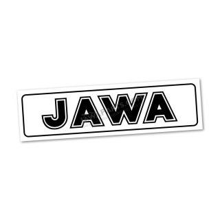 Sticker JAWA (inscription), BLACK "printed" (1pc)