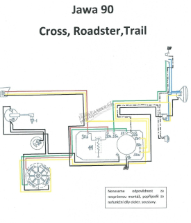 Wireharness - JAWA 90, Cross, Roadster, Trail