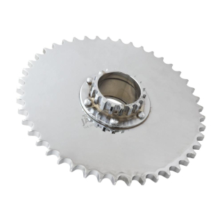Rosette with hub 45t., CHROME (CZ) - JAWA 500 OHC 02