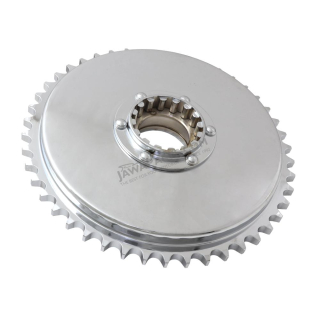 Rosette with hub 46t., CHROME (CZ) - JAWA 500 OHC 00,01